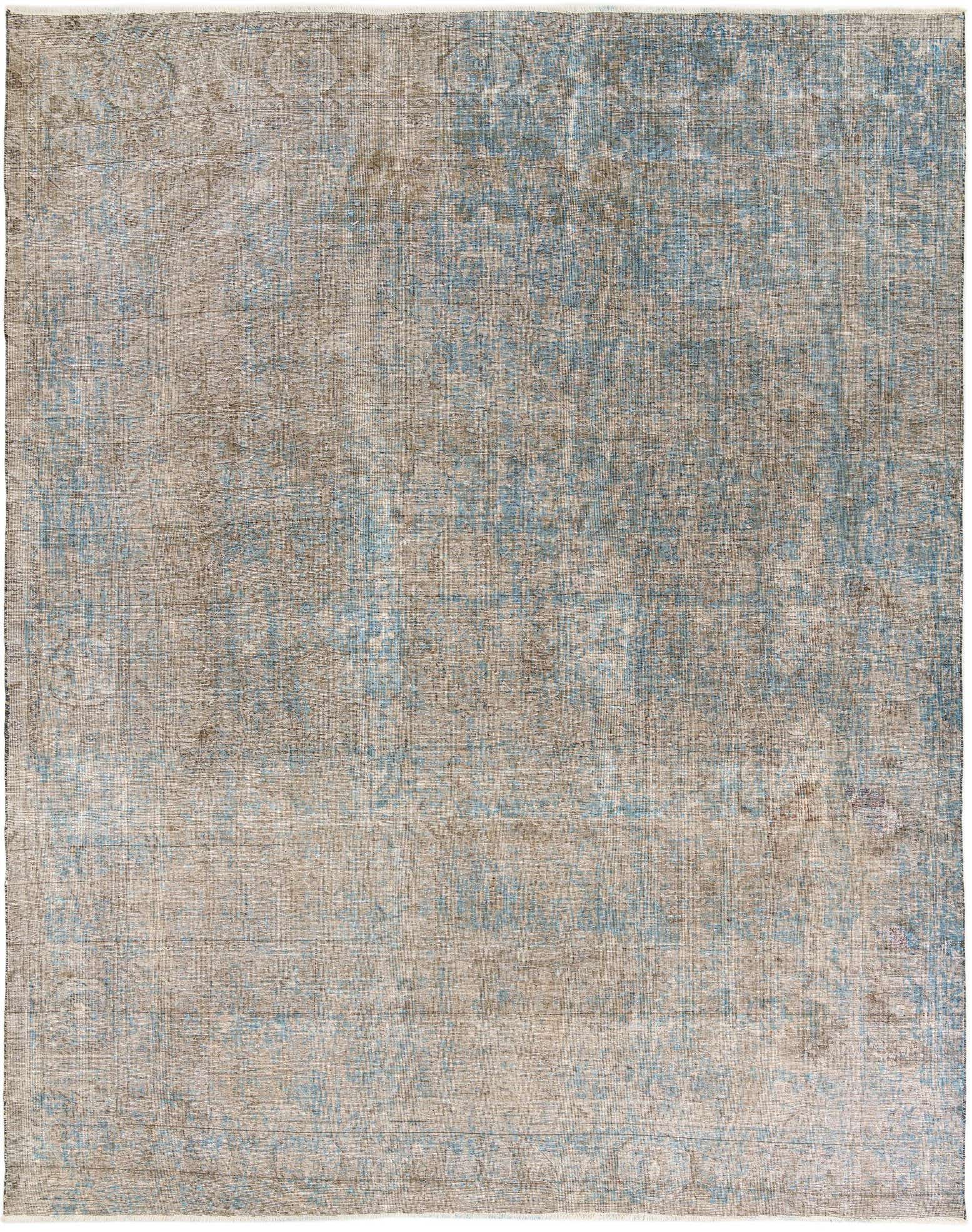 9' 3 x 12' Hand Knotted Ultra Vintage Persian Wool Rug