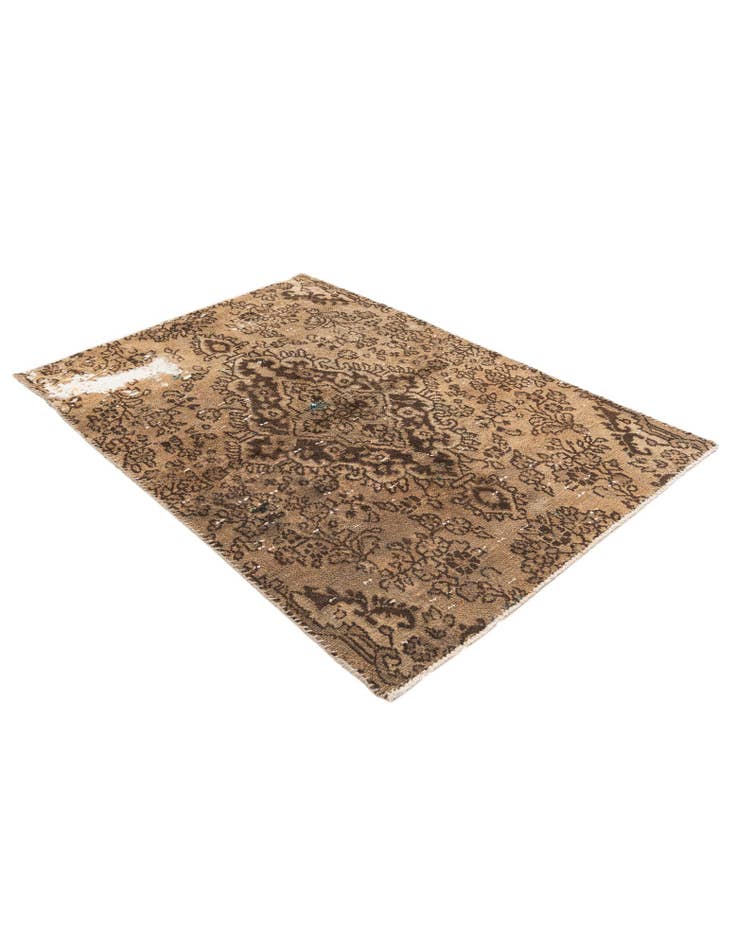 Detail image of 3' 6 x 5'  Hand Knotted Ultra Vintage Persian Wool Rug