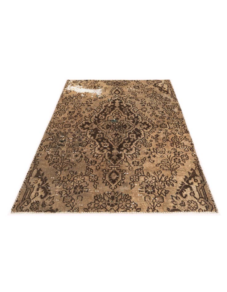 Detail image of 3' 6 x 5'  Hand Knotted Ultra Vintage Persian Wool Rug