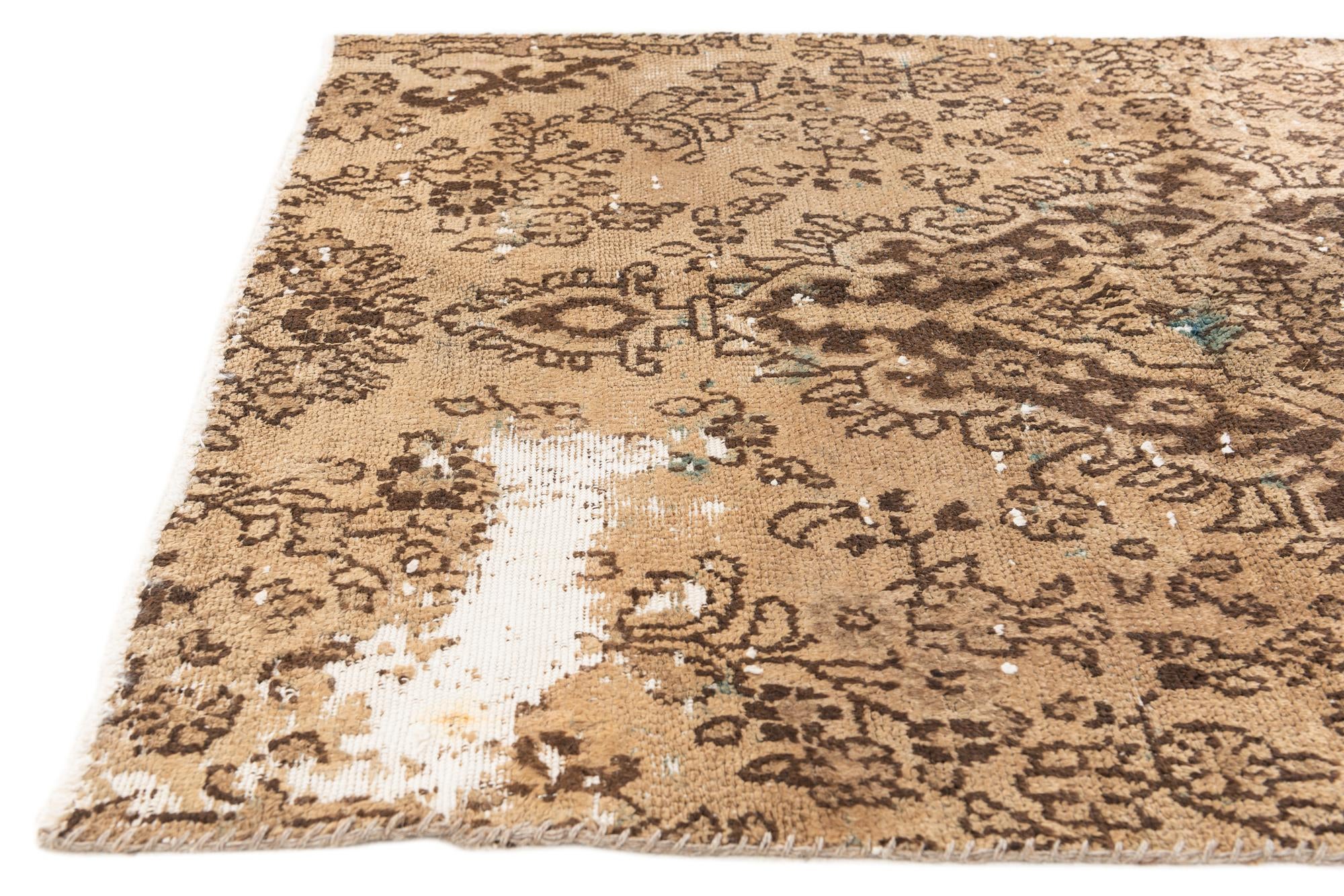 3' 6 x 5' Hand Knotted Ultra Vintage Persian Wool Rug