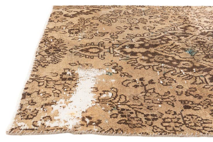 Detail image of 3' 6 x 5' Hand Knotted Ultra Vintage Persian Wool Rug