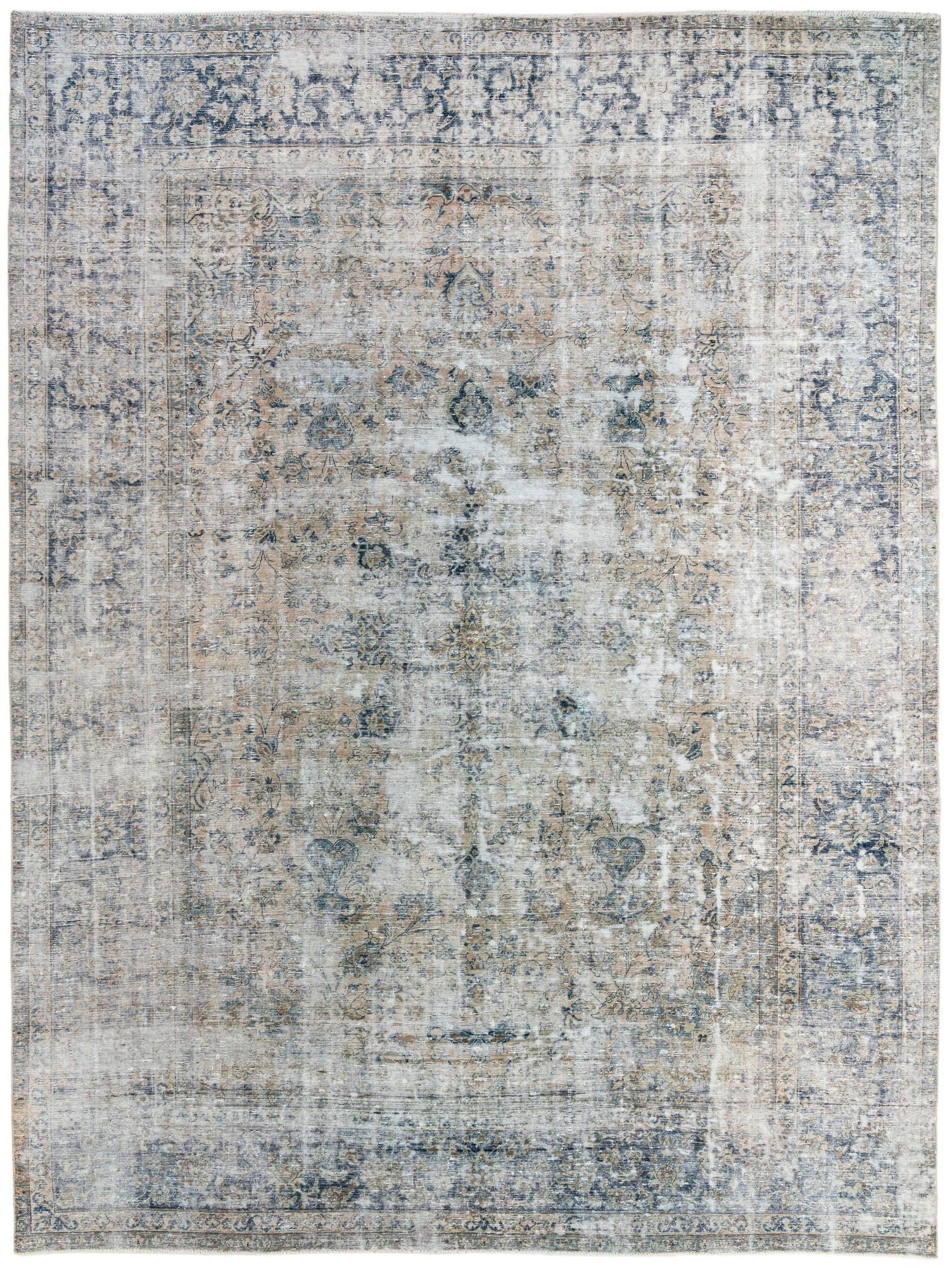 9' 7 x 12' 9  Hand Knotted Ultra Vintage Wool Rug