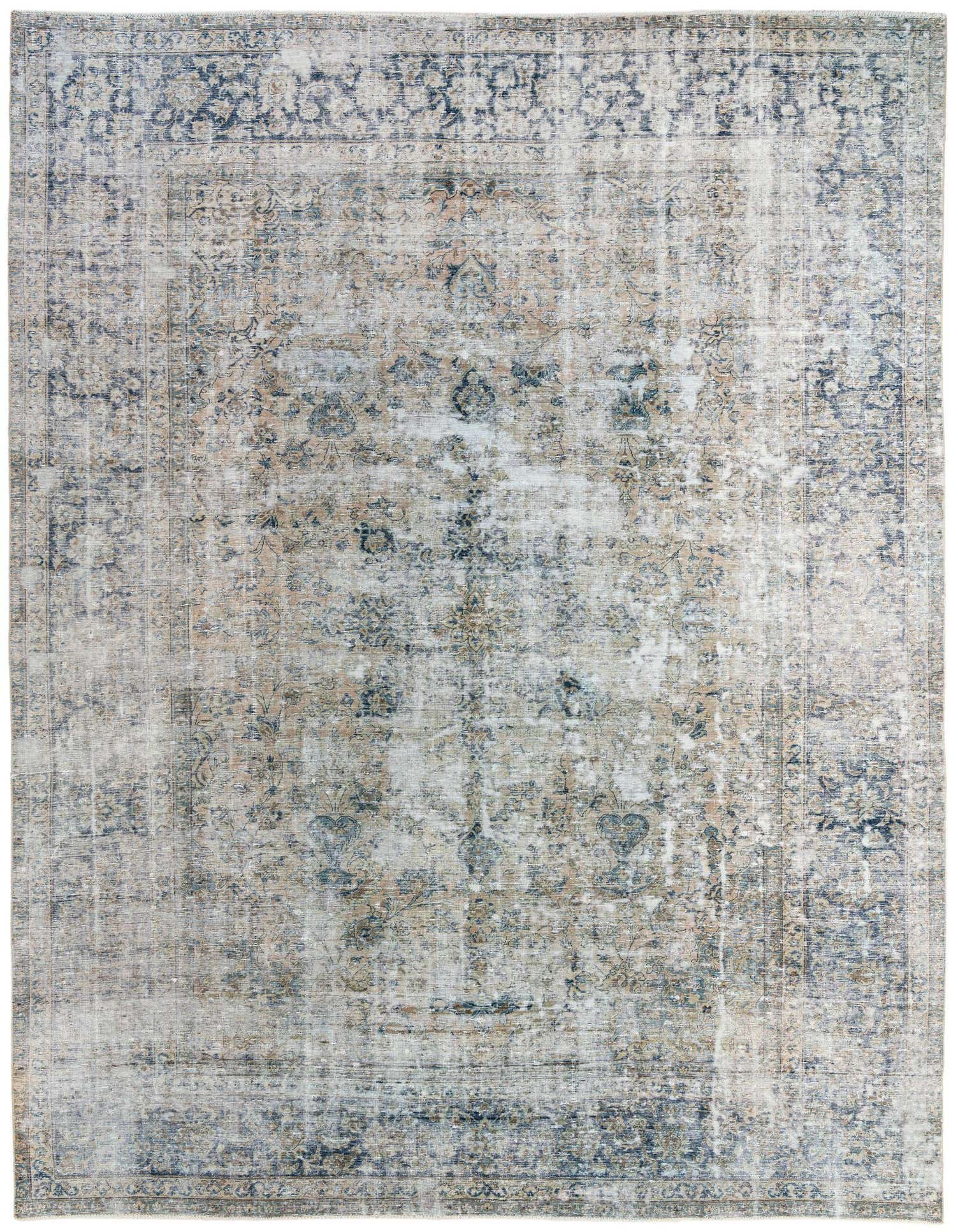 Primary image 9' 7 x 12' 9  Hand Knotted Ultra Vintage Wool Rug