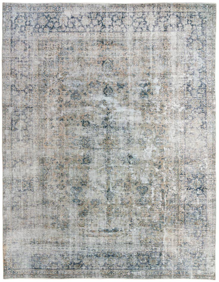 Detail image of 9' 7 x 12' 9 Hand Knotted Ultra Vintage Wool Rug