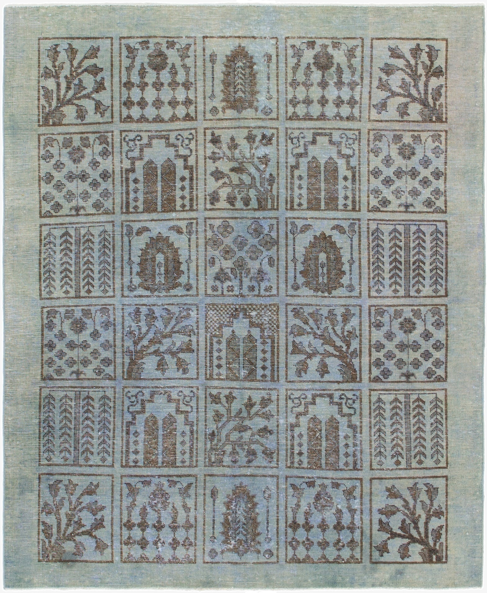 137cm x 170cm  Hand Knotted Ultra Vintage Persian Wool Rug