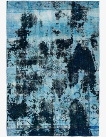 7' 2 x 10' 7 Hand Knotted Ultra Vintage Persian Wool Rug