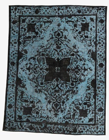 9' 9 x 12' 7 Hand Knotted Ultra Vintage Persian Wool Rug