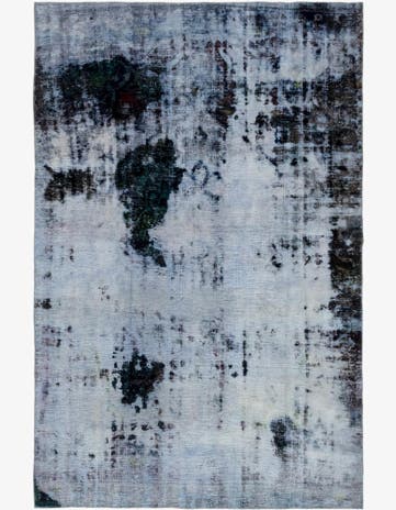 6' 4 x 9' 8 Hand Knotted Ultra Vintage Persian Wool Rug