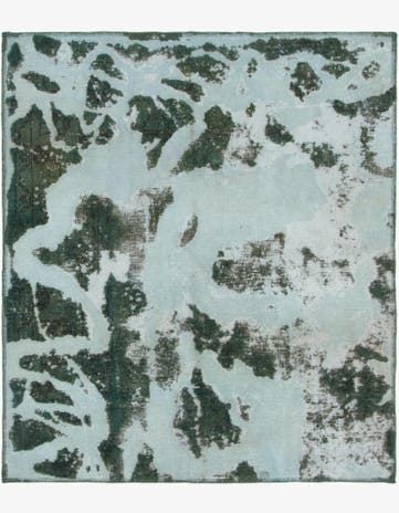 4' 5 x 5' 2 Hand Knotted Ultra Vintage Persian Wool Rug