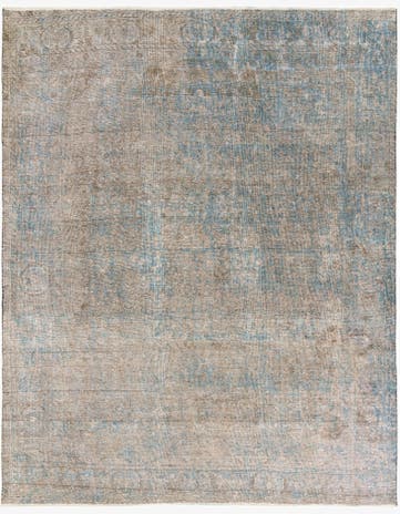 9' 3 x 12' Hand Knotted Ultra Vintage Persian Wool Rug