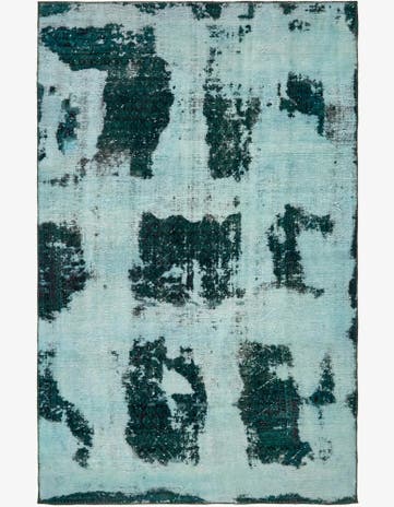 6' 3 x 10' Hand Knotted Ultra Vintage Persian Wool Rug