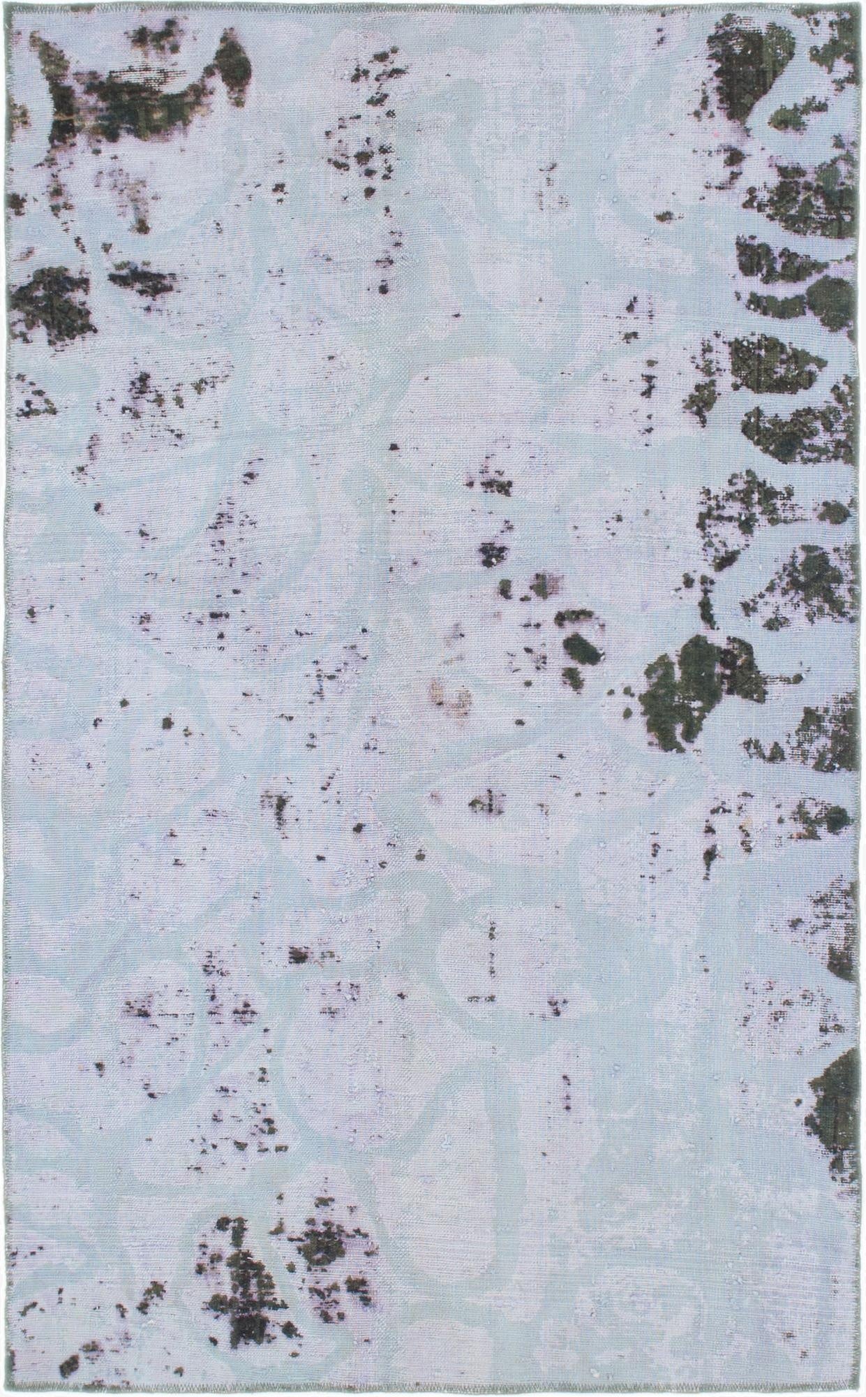 4' 5 x 7' 2  Hand Knotted Ultra Vintage Persian Wool Rug