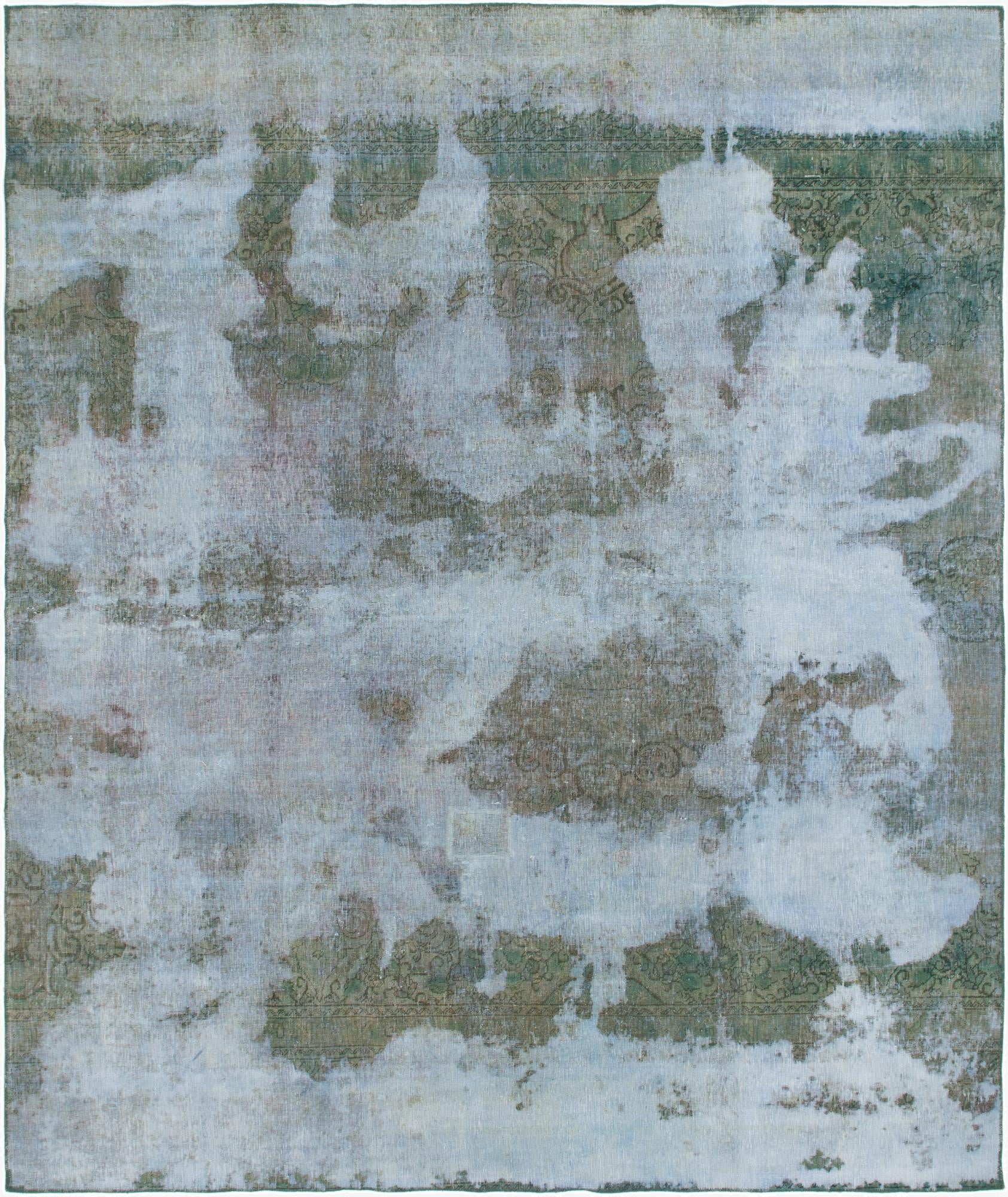 8' 10 x 10' 7  Hand Knotted Ultra Vintage Persian Wool Rug