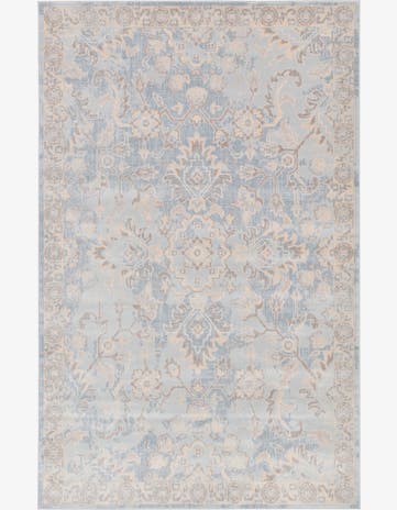 Light Blue Victoria Rug