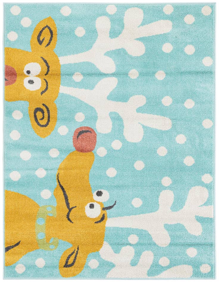 Detail image of 4' x 5' 6 Whimsy Kids Rug