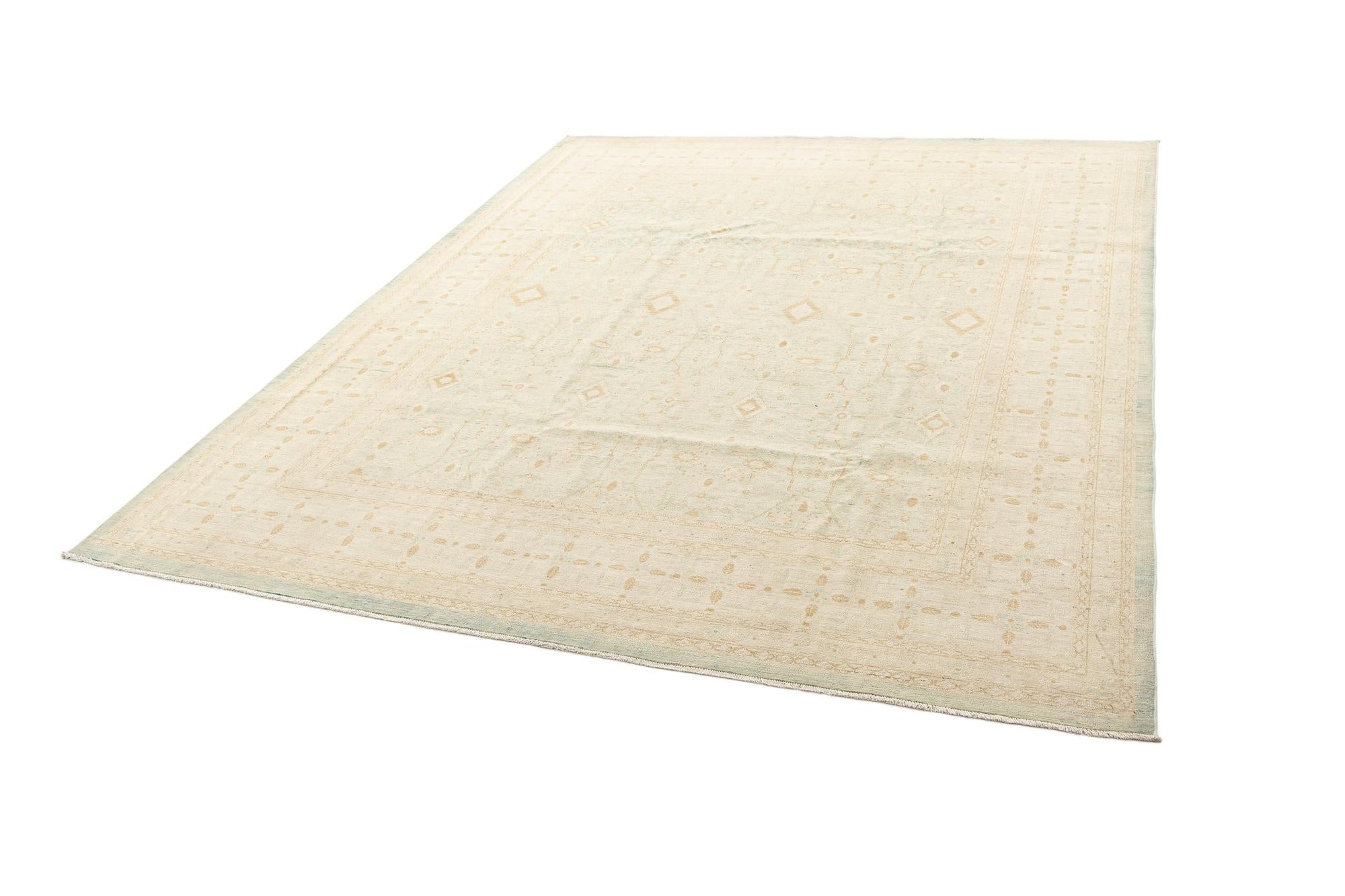 8' 2 x 9' 11 Hand Knotted Ziegler Rug
