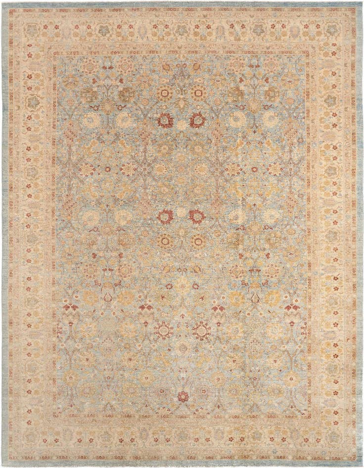 Detail image of 12' x 17' 4 Hand Knotted Ziegler Rug