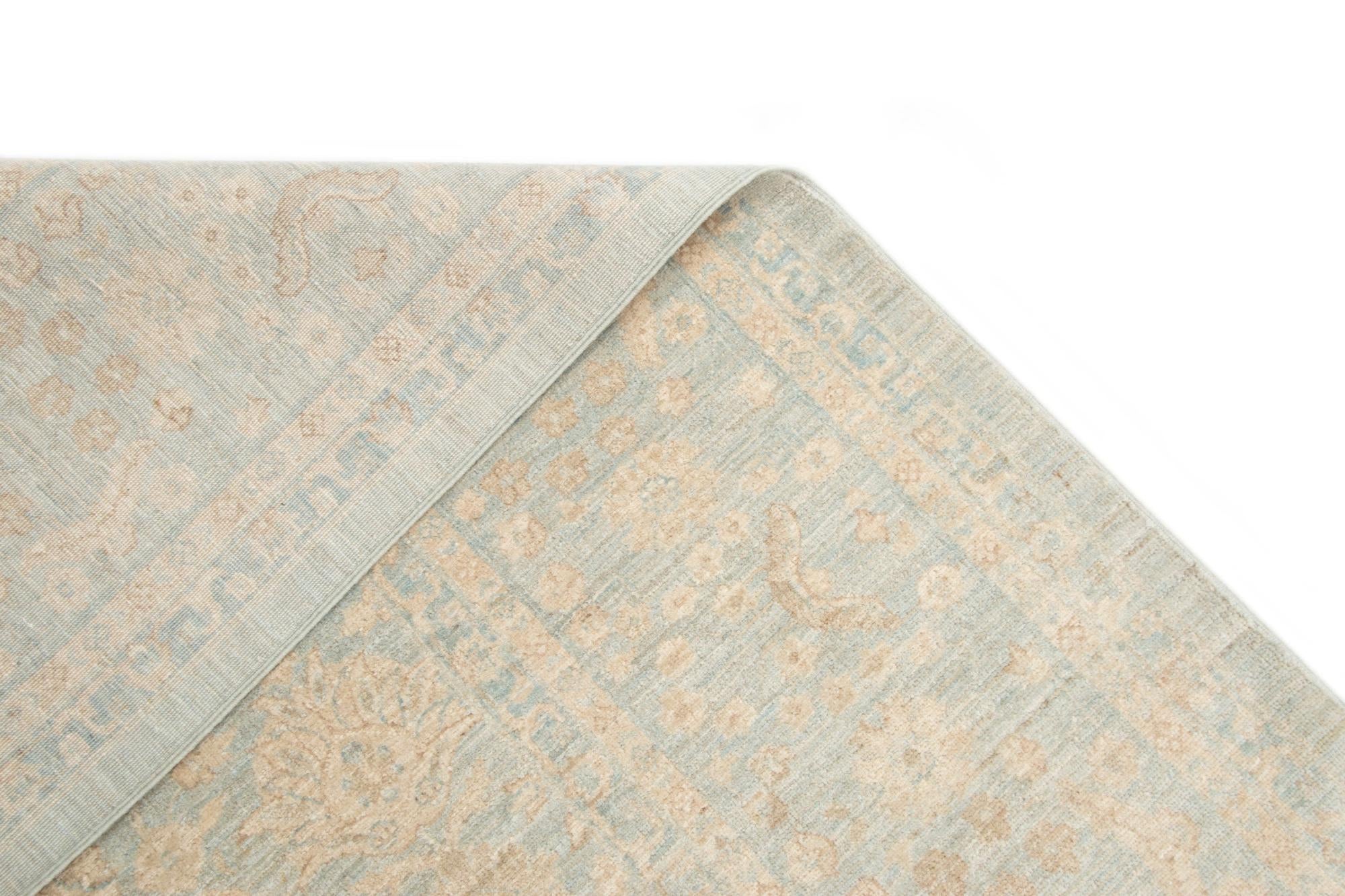 7' 11 x 9' 10 Hand Knotted Ziegler Rug