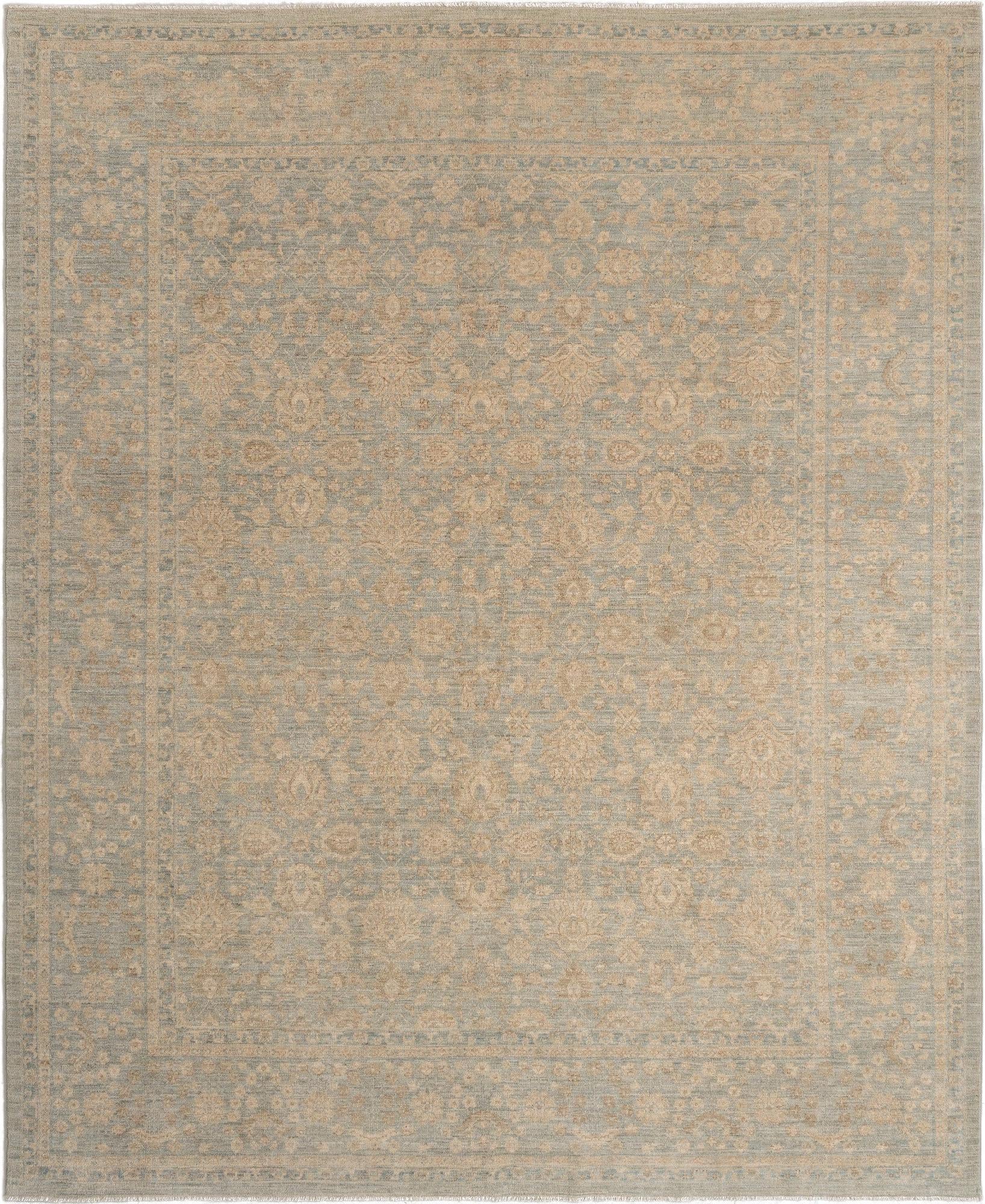 7' 11 x 9' 10 Hand Knotted Ziegler Rug