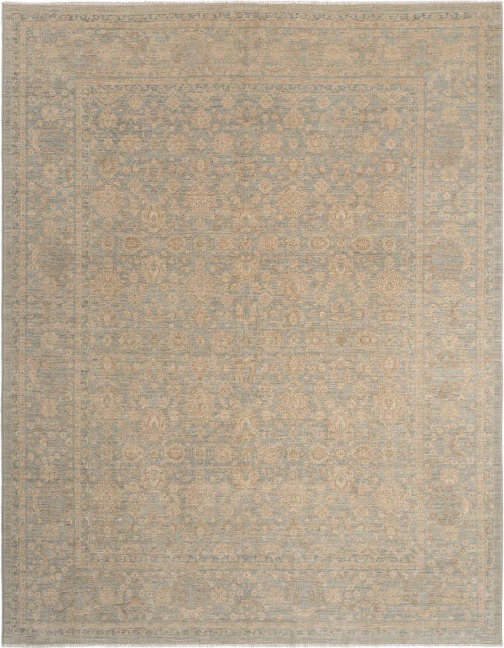 Detail image of 7' 11 x 9' 10 Hand Knotted Ziegler Rug