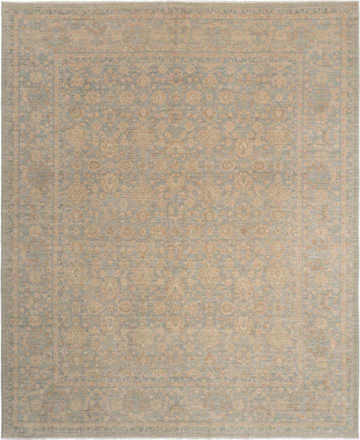 7' 11 x 9' 10 Hand Knotted Ziegler Rug