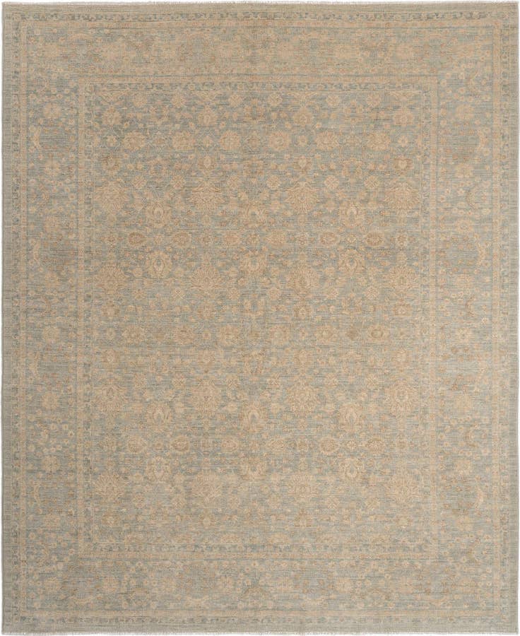 Detail image of 7' 11 x 9' 10 Hand Knotted Ziegler Rug