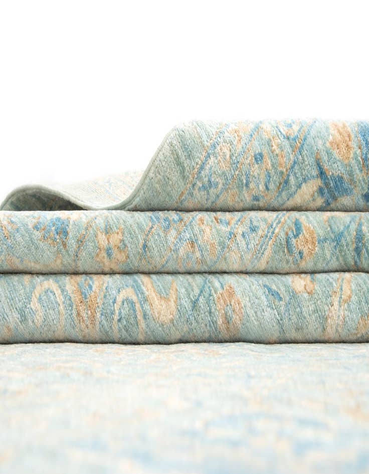 Detail image of 8' 10 x 11' 6  Hand Knotted Ziegler Rug