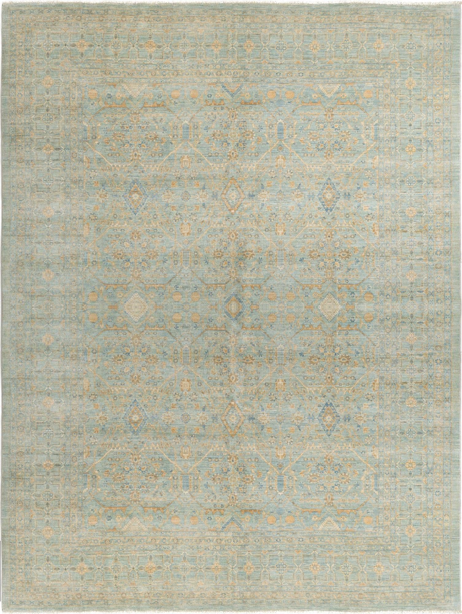 8' 8 x 11' 10 Hand Knotted Ziegler Rug