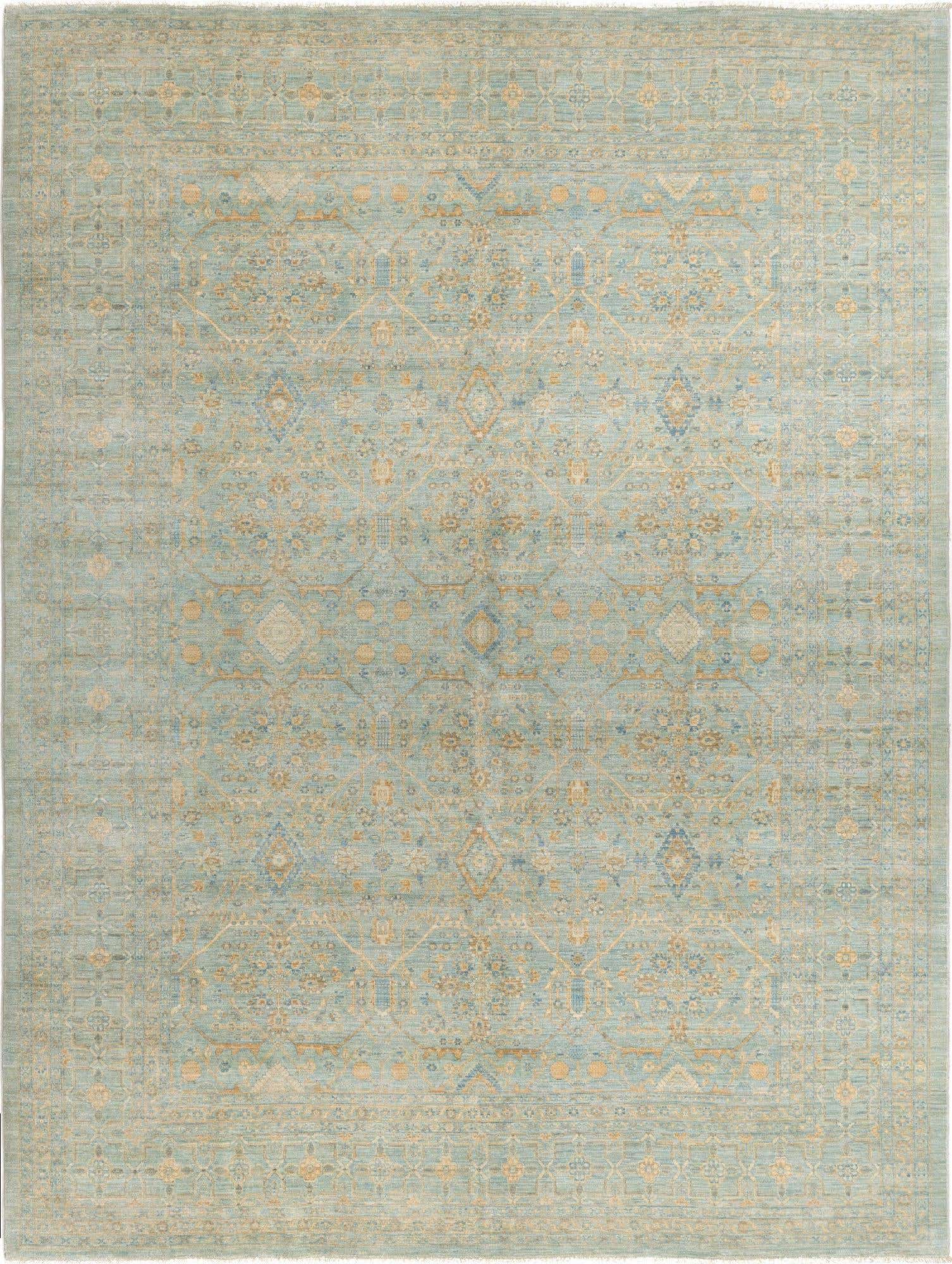 8' 8 x 11' 10 Hand Knotted Ziegler Rug