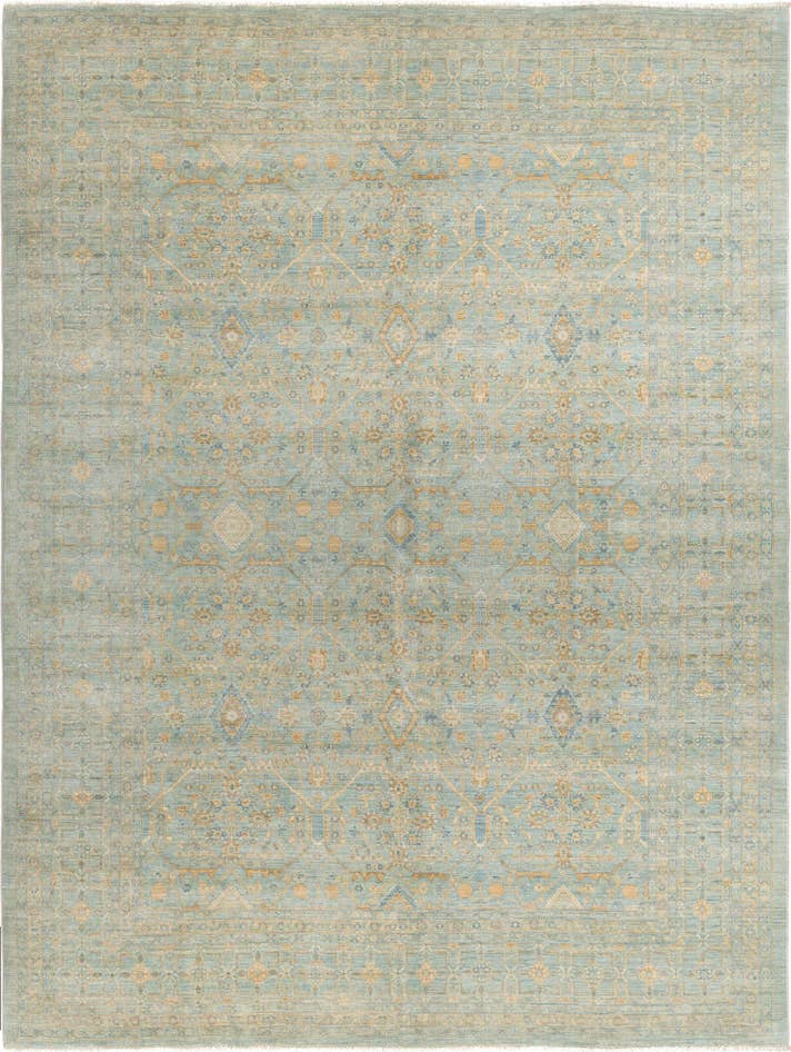 Detail image of 8' 8 x 11' 10 Hand Knotted Ziegler Rug