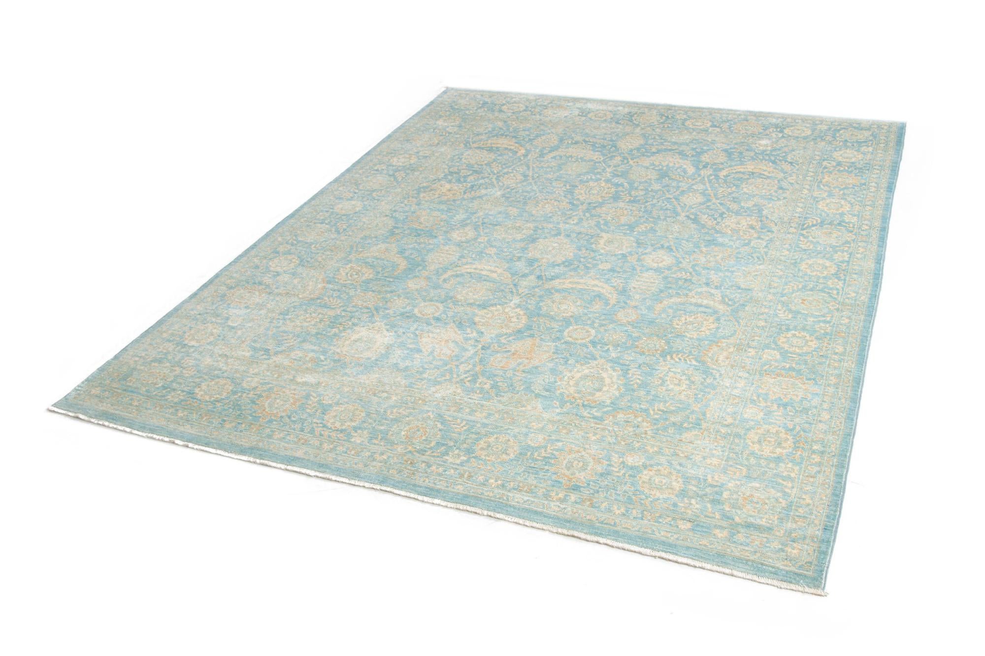 7' 10 x 9' 8 Hand Knotted Ziegler Rug