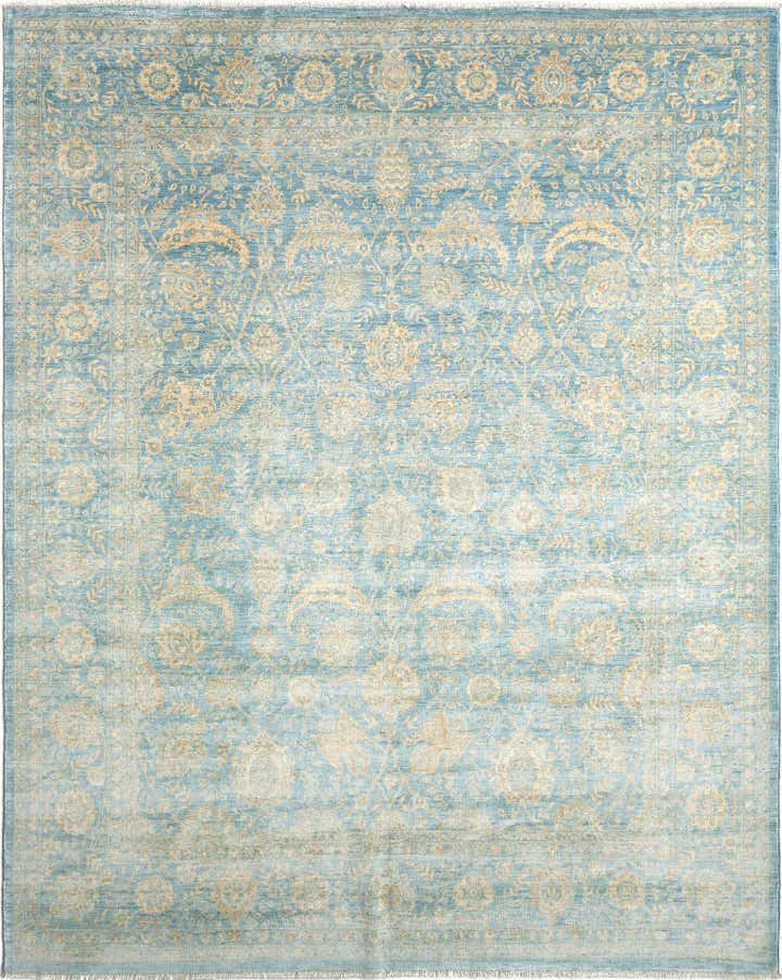 7' 10 x 9' 8 Hand Knotted Ziegler Rug