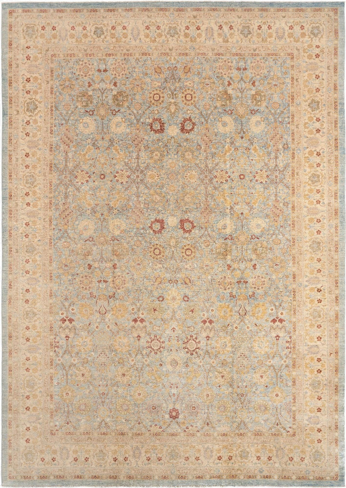 12' x 17' 4  Hand Knotted Ziegler Rug