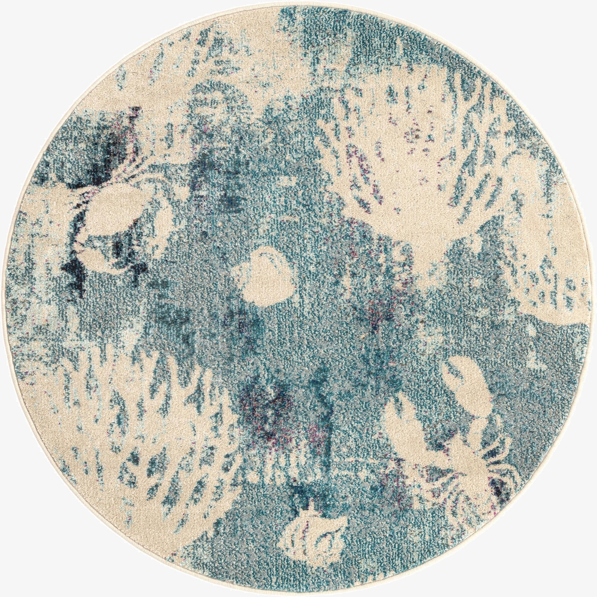 4' x 4' Washable Amalfi Round Rug