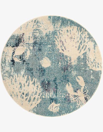 4' x 4' Washable Amalfi Round Rug
