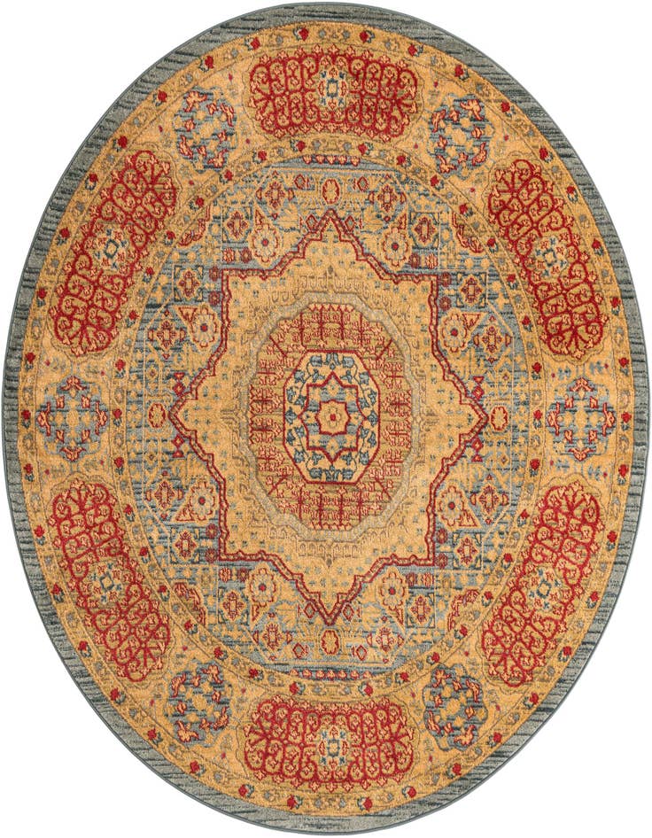 Detail image of 6' x 6' Amina Round Rug