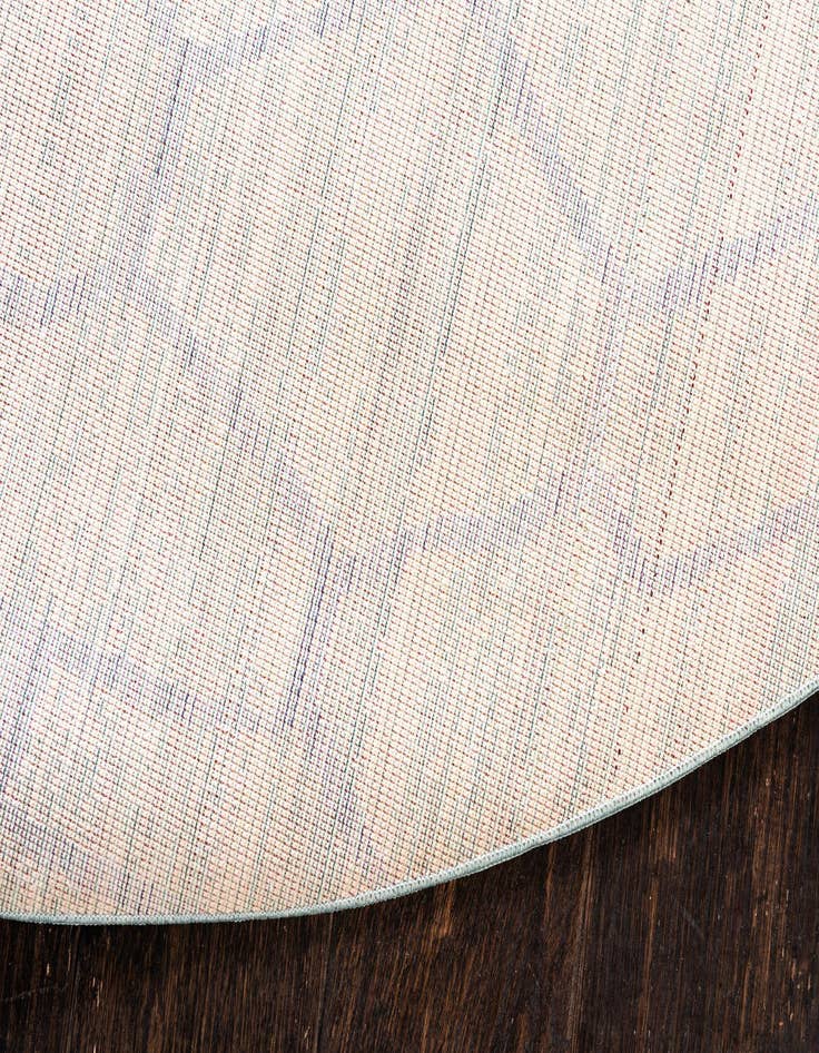 Detail image of 6' x 6' Aqua Round Rug
