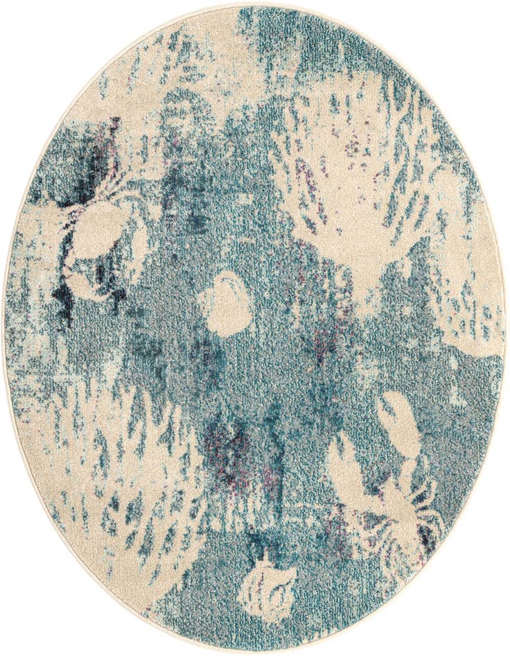 Detail image of 4' x 4' Washable Capri Round Rug
