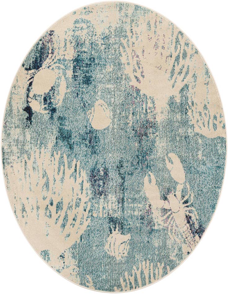 Detail image of 6' 1 x 6' 1 Washable Capri Round Rug