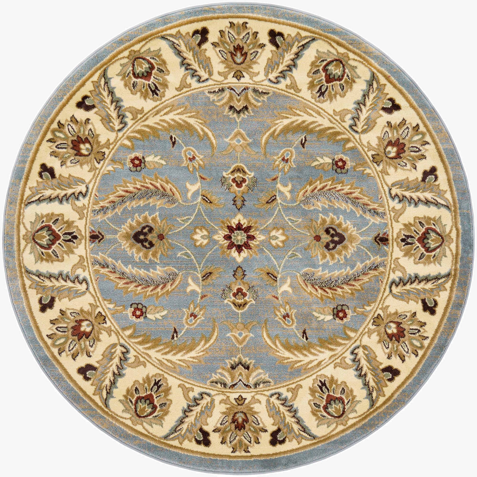 6' x 6' Classic Agra Round Rug