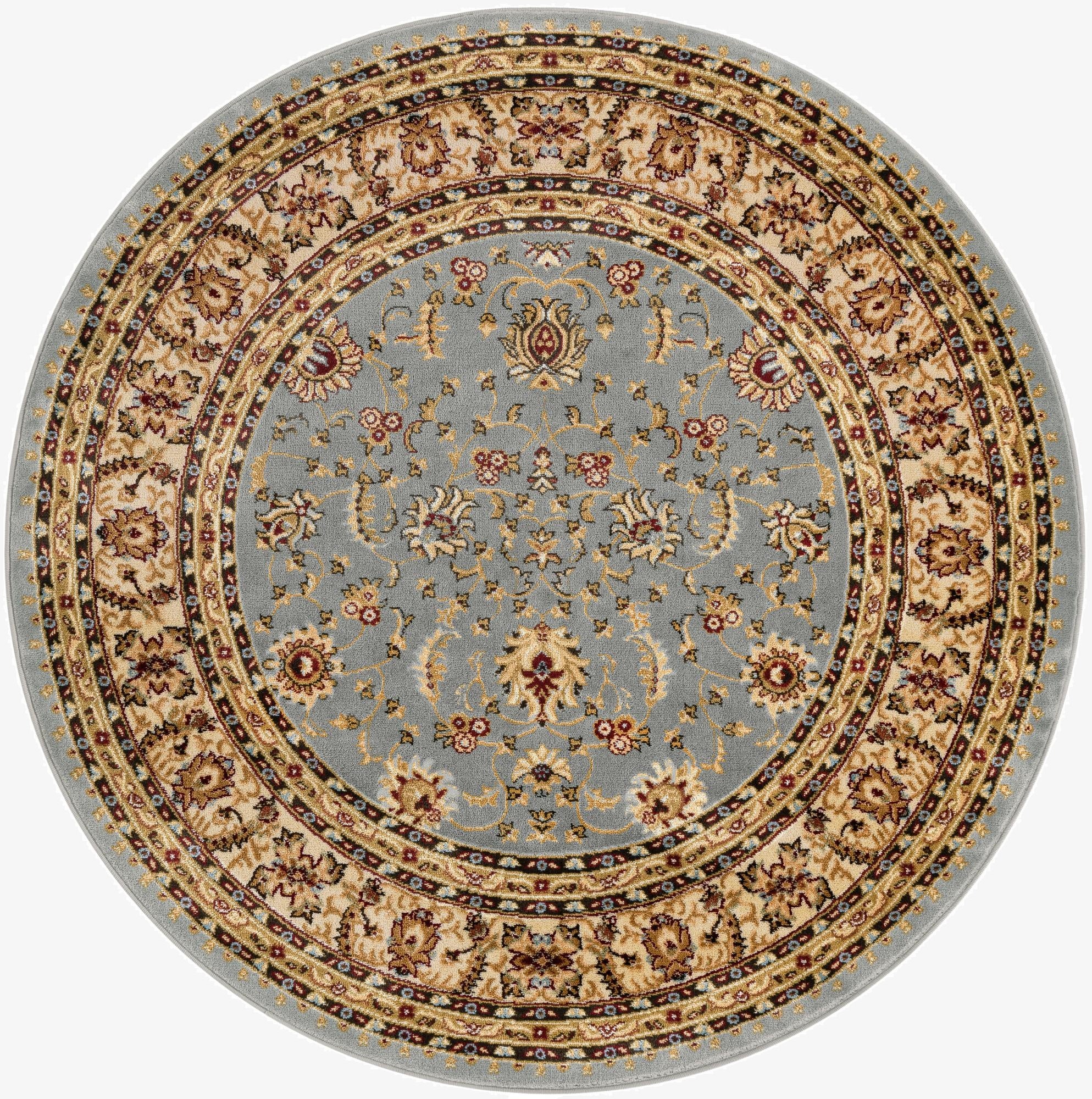 6' x 6' Classic Agra Round Rug