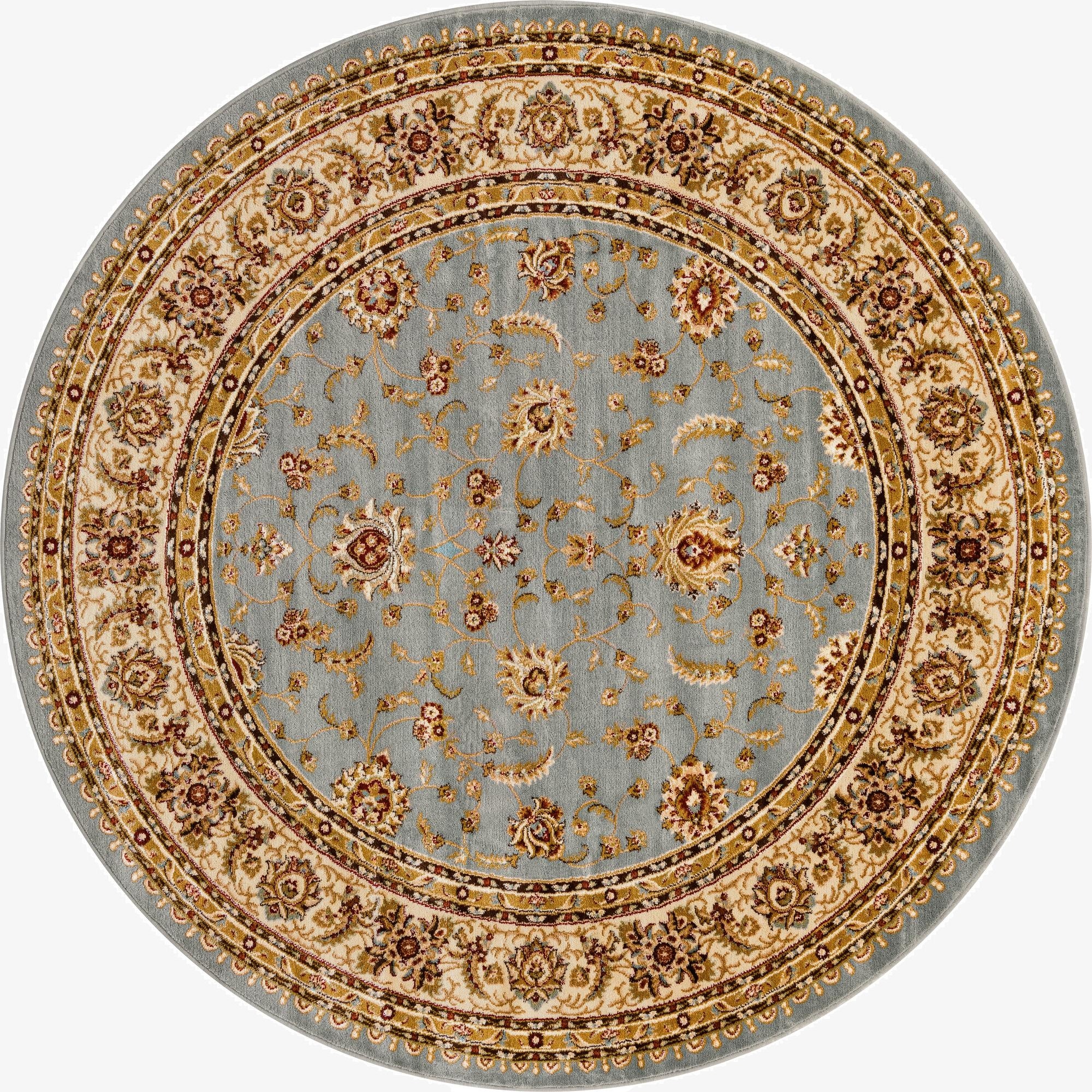 Primary image 7' 10 x 7' 10 Classic Agra Round Rug