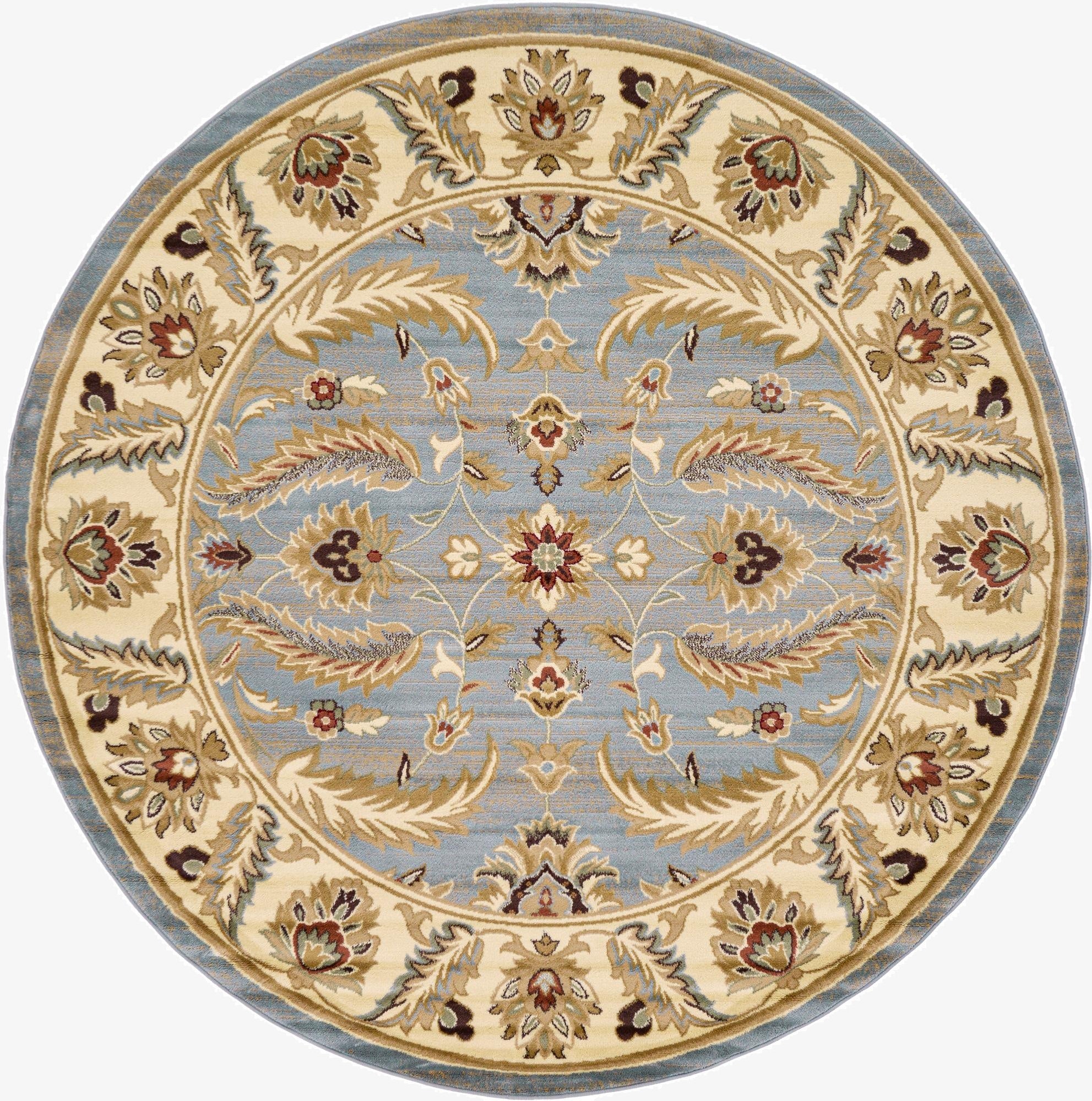 7' 10 x 7' 10 Classic Agra Round Rug
