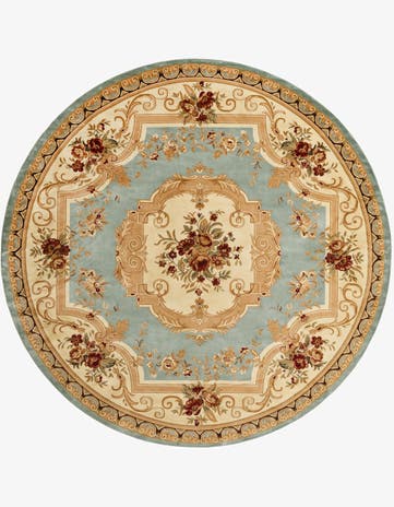 13' x 13' Classic Aubusson Round Rug