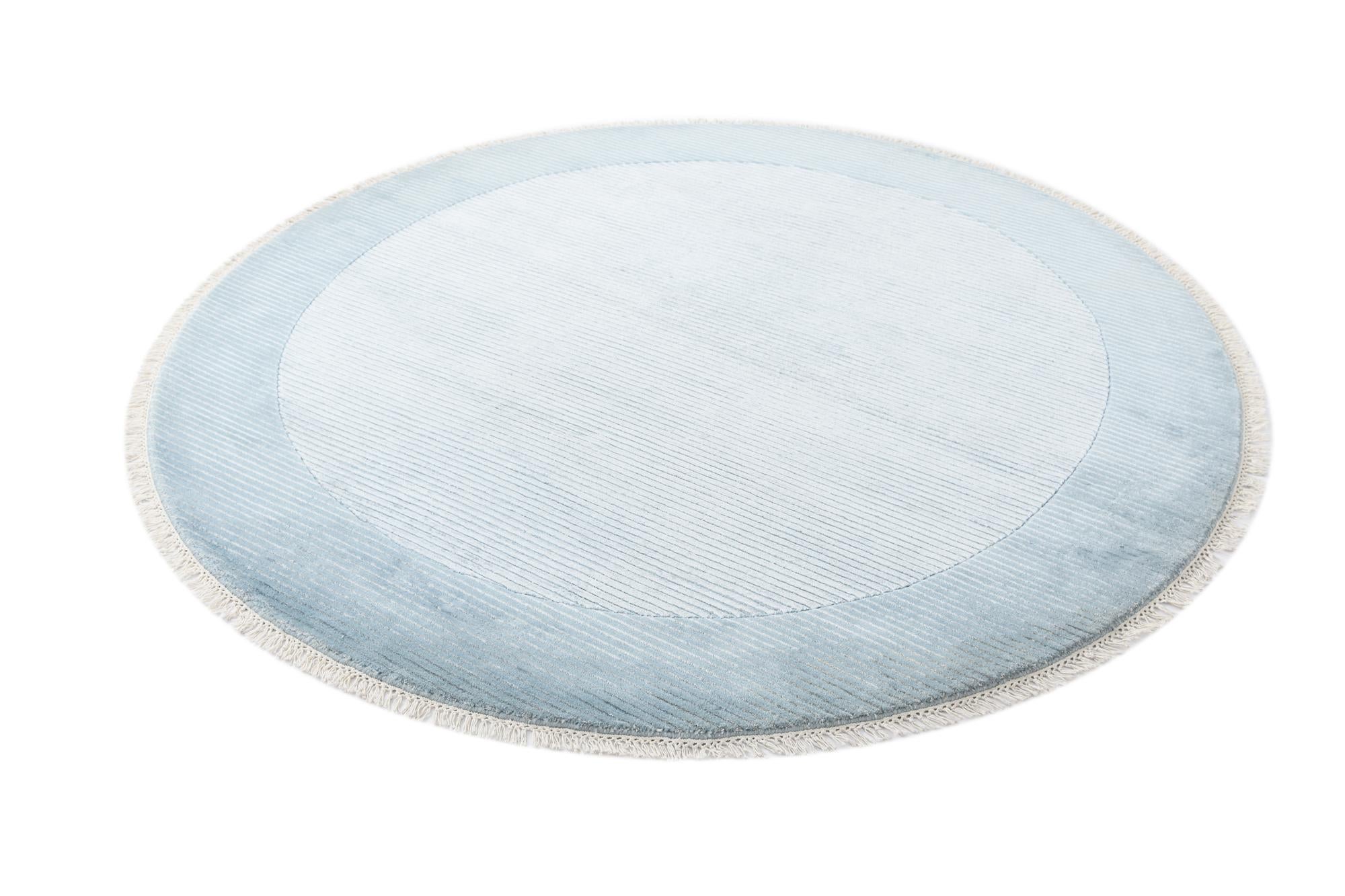 6' 8 x 6' 8 Hand Knotted Darya Wool Round Rug