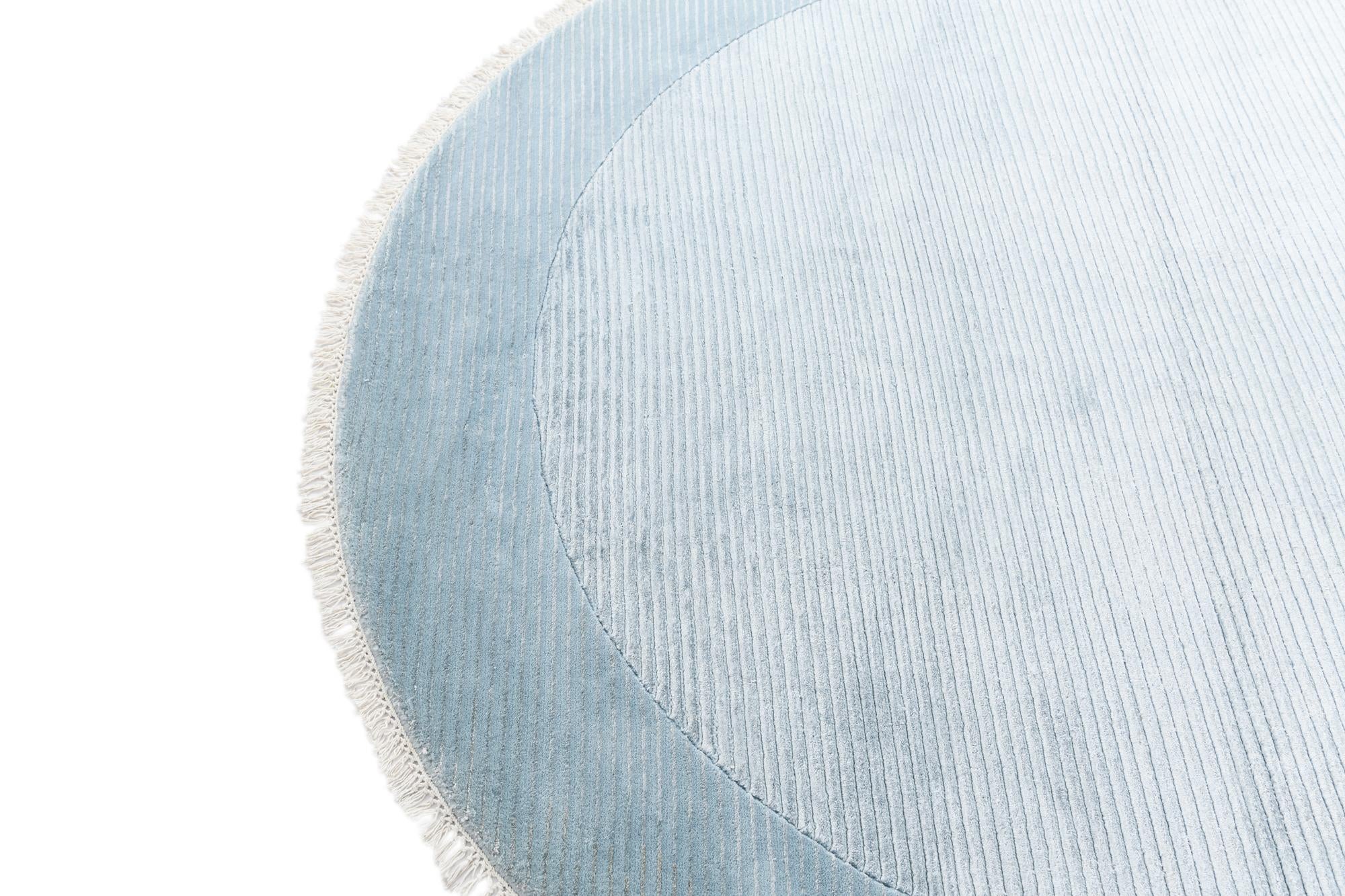 6' 8 x 6' 8 Hand Knotted Darya Wool Round Rug