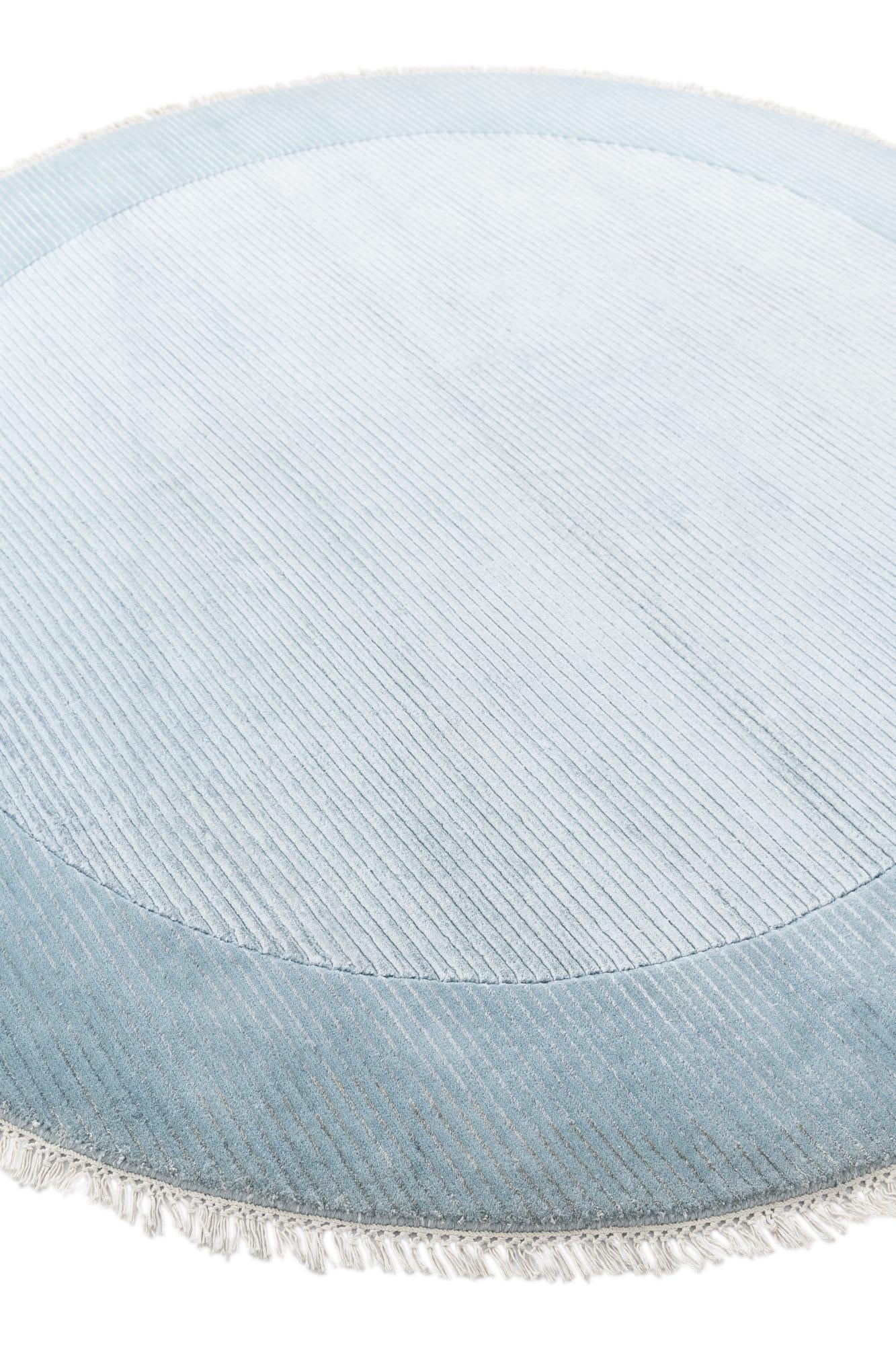 6' 8 x 6' 8 Hand Knotted Darya Wool Round Rug