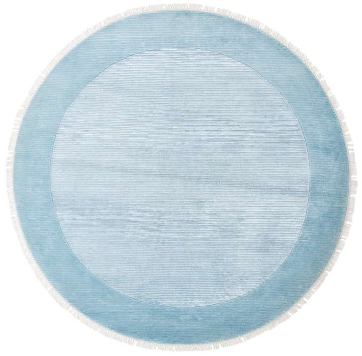 6' 8 x 6' 8 Hand Knotted Darya Wool Round Rug
