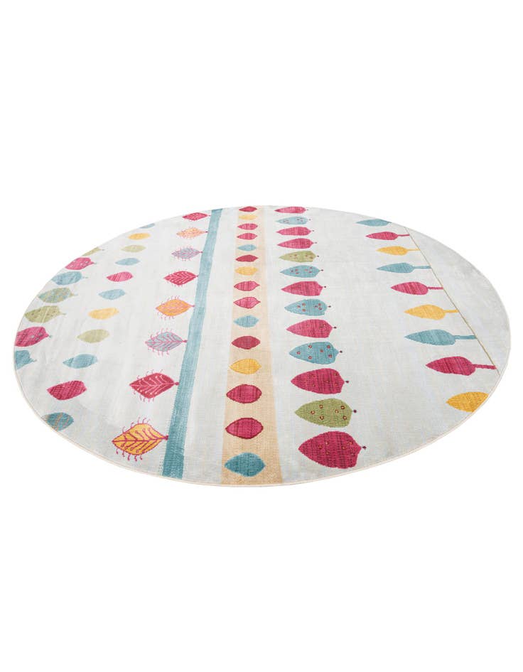 Detail image of 8' x 8' 2 Gabbeh Round Rug