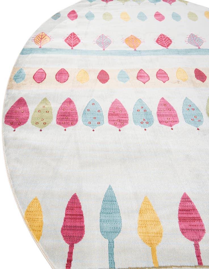 Detail image of 8' x 8' 2 Gabbeh Round Rug